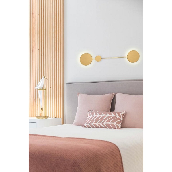 Lampa ścienna SHADOW 2 złota - Moosee